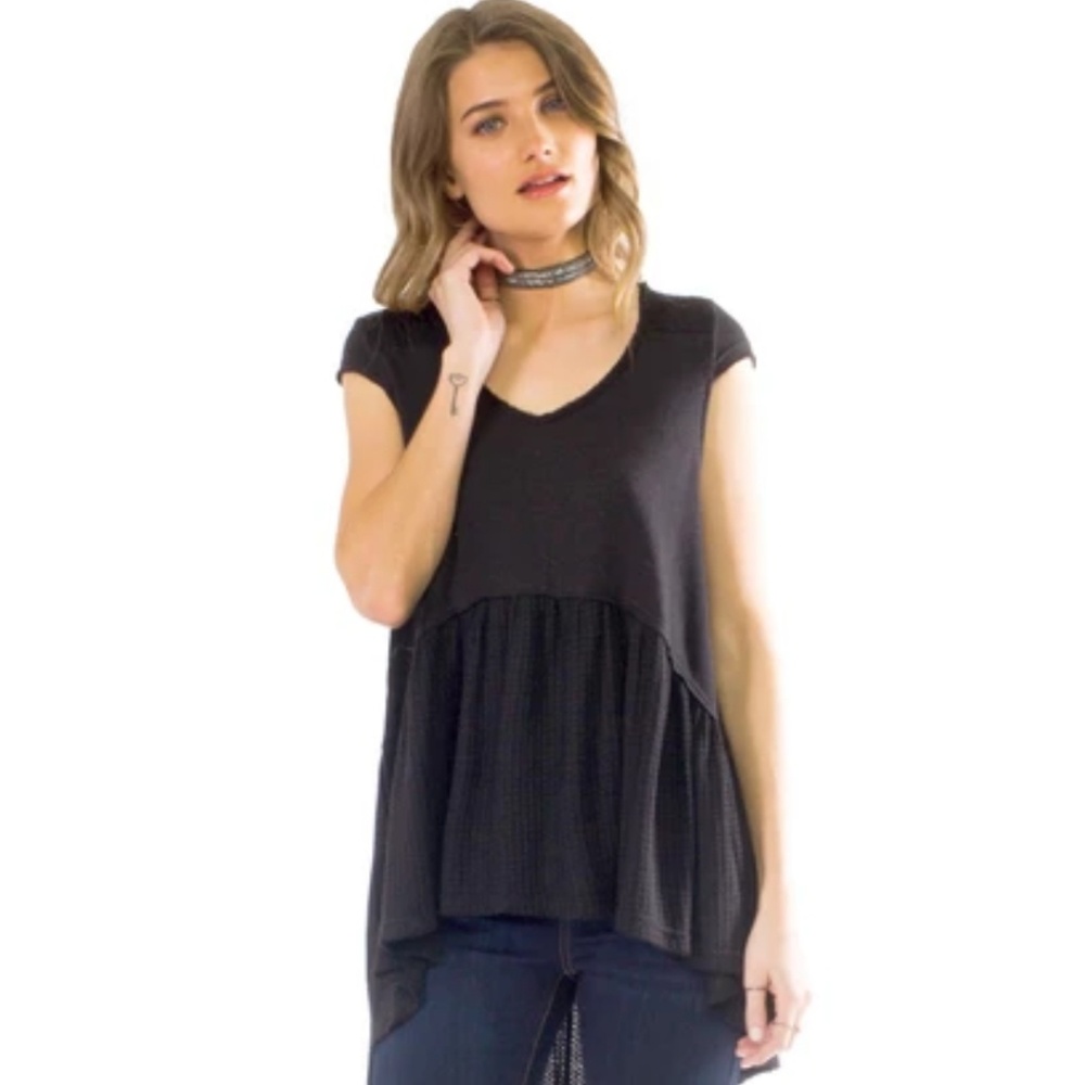 High Low Black Top